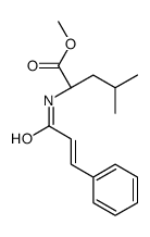 methyl (2S)-4-methyl-2-[[(E)-3-phenylprop-2-enoyl]amino]pentanoate结构式