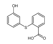 2-(3-hydroxyphenyl)sulfanylbenzoic acid结构式