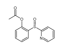 2-(2-pyridinylsulfinyl)phenyl acetate结构式