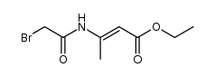 ethyl 3-(bromoacetamido)crotonate结构式
