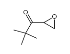2,2-dimethyl-1-(oxiran-2-yl)propan-1-one结构式