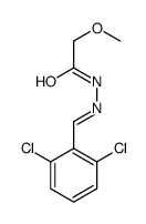 N-[(E)-(2,6-dichlorophenyl)methylideneamino]-2-methoxyacetamide结构式