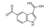 5-硝基-1H-吲哚-3-羧酰胺结构式