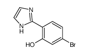 5-bromo-2-(1H-imidazol-2-yl)phenol结构式