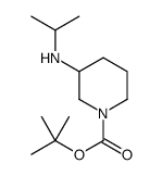 3-异丙基氨基-哌啶-1-羧酸叔丁酯结构式