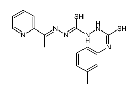 1-(3-methylphenyl)-3-[[(E)-1-pyridin-2-ylethylideneamino]carbamothioylamino]thiourea结构式