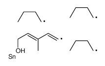 3-methyl-5-tributylstannylpenta-2,4-dien-1-ol结构式