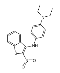 4-N,4-N-diethyl-1-N-(2-nitro-1-benzothiophen-3-yl)benzene-1,4-diamine结构式