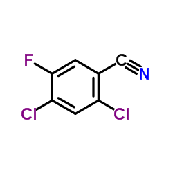 2,4-二氯-5-氟苯腈结构式