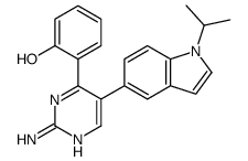2-[2-Amino-5-(1-isopropyl-1H-indol-5-yl)-4-pyrimidinyl]phenol结构式