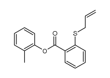 o-tolyl 2-(allylthio)benzoate结构式