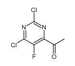 1-(2,6-dichloro-5-fluoropyrimidin-4-yl)ethanone结构式