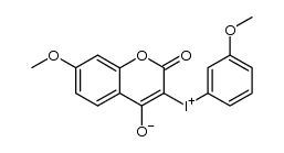 7-methoxy-3-((3-methoxyphenyl)iodonio)-2-oxo-2H-chromen-4-olate结构式