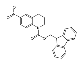 N-fluorenylmethyloxycarbonyl-6-nitro-1,2,3,4-tetrahydroquinoline结构式