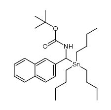 tert-butyl (naphthalen-2-yl(tributylstannyl)methyl)carbamate结构式