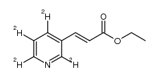 ethyl (E)-3-(pyridin-3-yl-d4)acrylate结构式