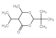 2-tert-Butyl-5-isopropyl-6-methyl-1,3-dioxan-4-one结构式