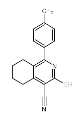 3-MERCAPTO-1-P-TOLYL-5,6,7,8-TETRAHYDRO-ISOQUINOLINE-4-CARBONITRILE结构式