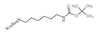 6-叠氮基-n-boc-己胺结构式