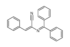2-(benzhydrylideneamino)-3-phenylprop-2-enenitrile结构式
