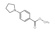 4-吡咯烷-1-苯甲酸甲酯结构式