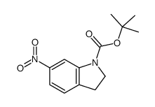 1-Boc-6-硝基吲哚啉结构式