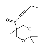 1-(2,2,5-trimethyl-1,3-dioxan-5-yl)pent-2-yn-1-one结构式