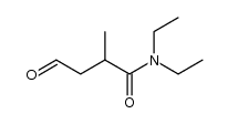 N,N-diethyl 2-methyl-3-formylpropionamide结构式