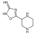 1,2,4-Oxadiazol-3-amine,5-(2-piperazinyl)-(9CI)结构式