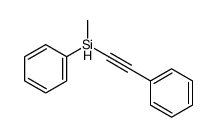 methyl-phenyl-(2-phenylethynyl)silane结构式