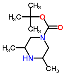 1-BOC-3,5-二甲基哌嗪结构式