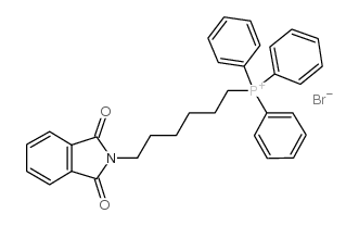 (6-邻苯二甲酰亚胺己基)三苯基溴化磷结构式