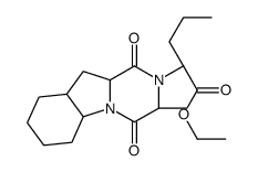 (S)-2-((3S,5AS,9AS,10AS)-3-甲基-1,4-二氧十氢吡嗪并[1,2-A]吲哚-2(1H)-基)戊酸乙酯结构式
