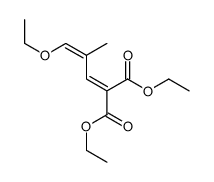 diethyl 2-(3-ethoxy-2-methylprop-2-enylidene)propanedioate结构式