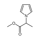 1H-Pyrrole-1-aceticacid,alpha-methyl-,methylester(9CI)结构式