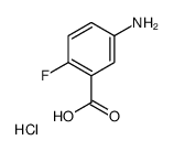 5-AMINO-2-FLUOROBENZOIC ACID HYDROCHLORIDE结构式