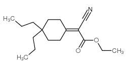 CYANO-(4,4-DIPROPYL-CYCLOHEXYLIDENE)-ACETIC ACID ETHYL ESTER结构式