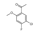 1-(5-Chloro-4-fluoro-2-methoxyphenyl)ethanone结构式