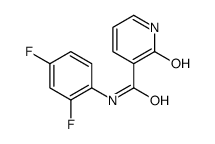 N-(2,4-difluorophenyl)-2-hydroxy-3-pyridine-carboxamide结构式