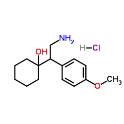1-(2-氨基-1-(4-甲氧基苯基)乙基)环己醇盐酸盐结构式