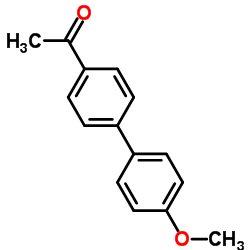 1-(4-甲氧基-联苯-4-基)-乙酮结构式
