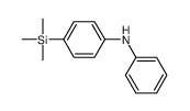N-苯基-4-(三甲基甲硅烷基)苯胺结构式