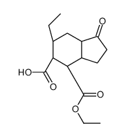 (3aS,4S,5S,6R,7aS)-4-(ethoxycarbonyl)-6-ethyl-1-oxooctahydro-1H-indene-5-carboxylic acid结构式