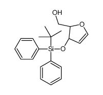 1,4-Anhydro-2-deoxy-3-O-[(2-methyl-2-propanyl)(diphenyl)silyl]-D- erythro-pent-1-enitol结构式