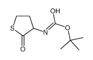 tert-butyl N-(2-oxothiolan-3-yl)carbamate结构式