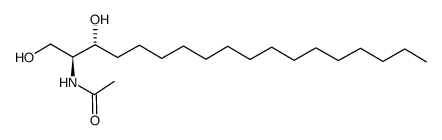 N-乙酰基二氢鞘氨醇结构式