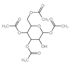 b-D-Glucopyranose,1,3,4,6-tetraacetate结构式