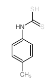 Carbamodithioic acid,N-(4-methylphenyl)-, ammonium salt (1:1)结构式