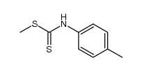 N-(4-methylphenyl)-dithiocarbamic acid methyl ester结构式
