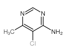 5-氯-6-甲基嘧啶-4-胺结构式